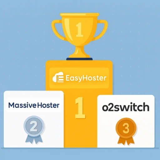 Meilleur hébergeur SEO pour 2026 : mon top 8 testé pour booster votre référencement 4 podium-meilleurs-hebergeurs