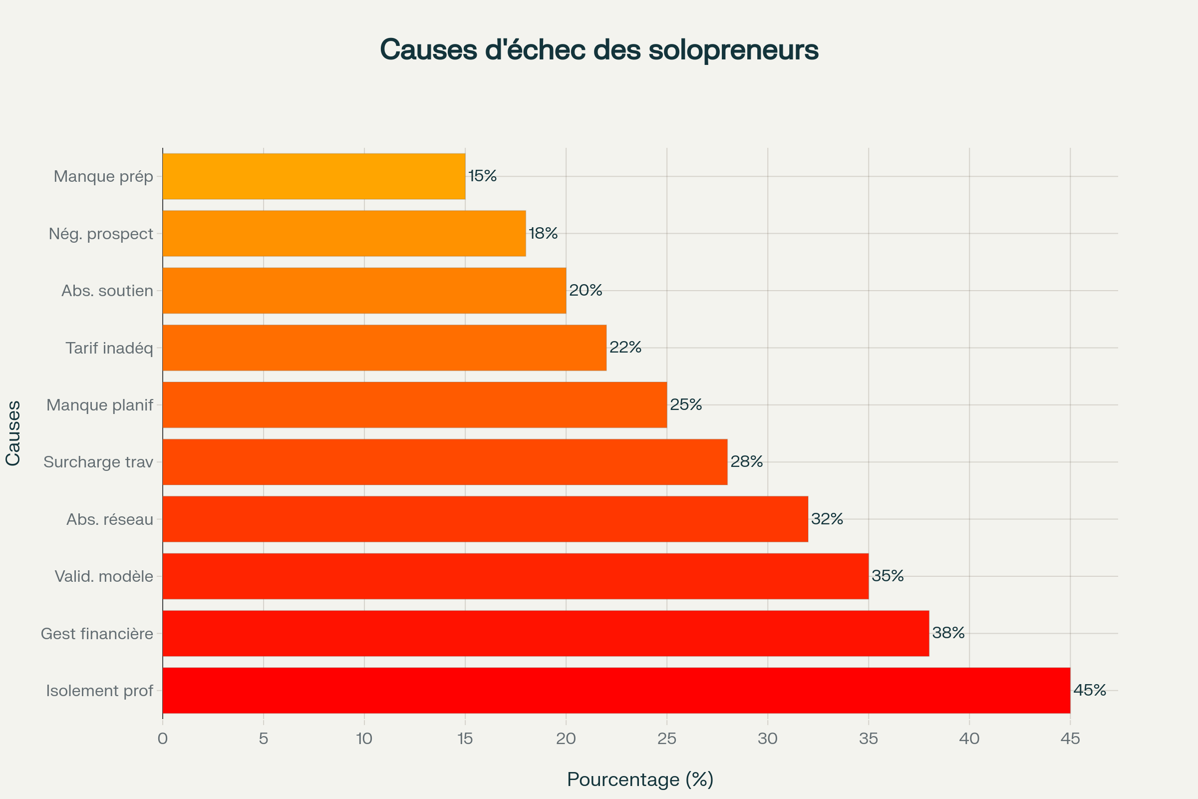 causes echec solopreneur