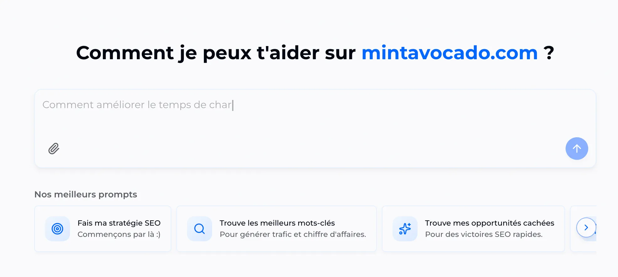 dashboard chatseo mintavocado