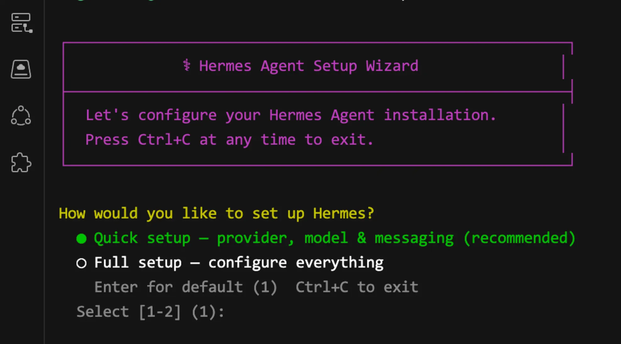Hermes Agent IA : installez un assistant personnel avec mémoire et 40+ outils (guide complet 2026) 2 hermes install screenshot