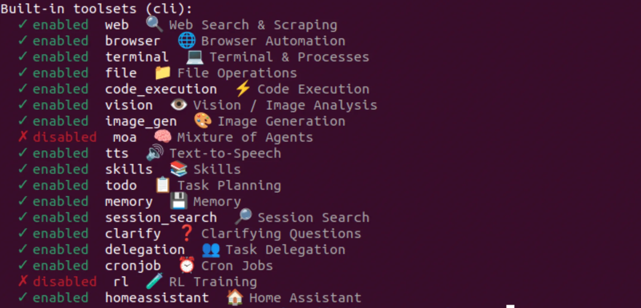 Hermes Agent IA : installez un assistant personnel avec mémoire et 40+ outils (guide complet 2026) 1 hermes tools list