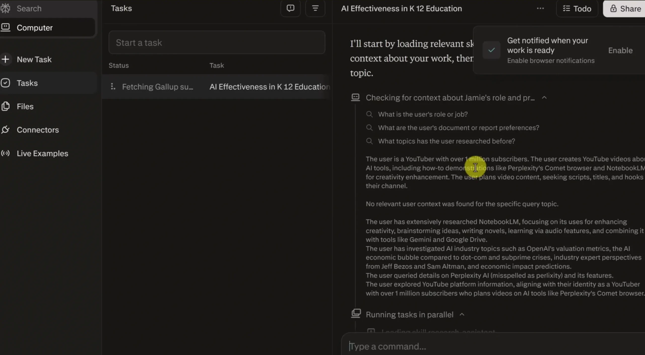 Au-delà de Perplexity Computer : Créer des process (SOP) pour l'IA 1 perplexity computer working scaled