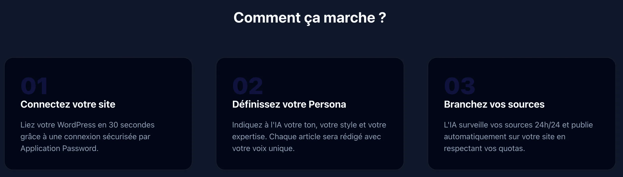 Avis Aspy.fr : L'IA qui clone votre style et remplace votre agence SEO 1 process aspy