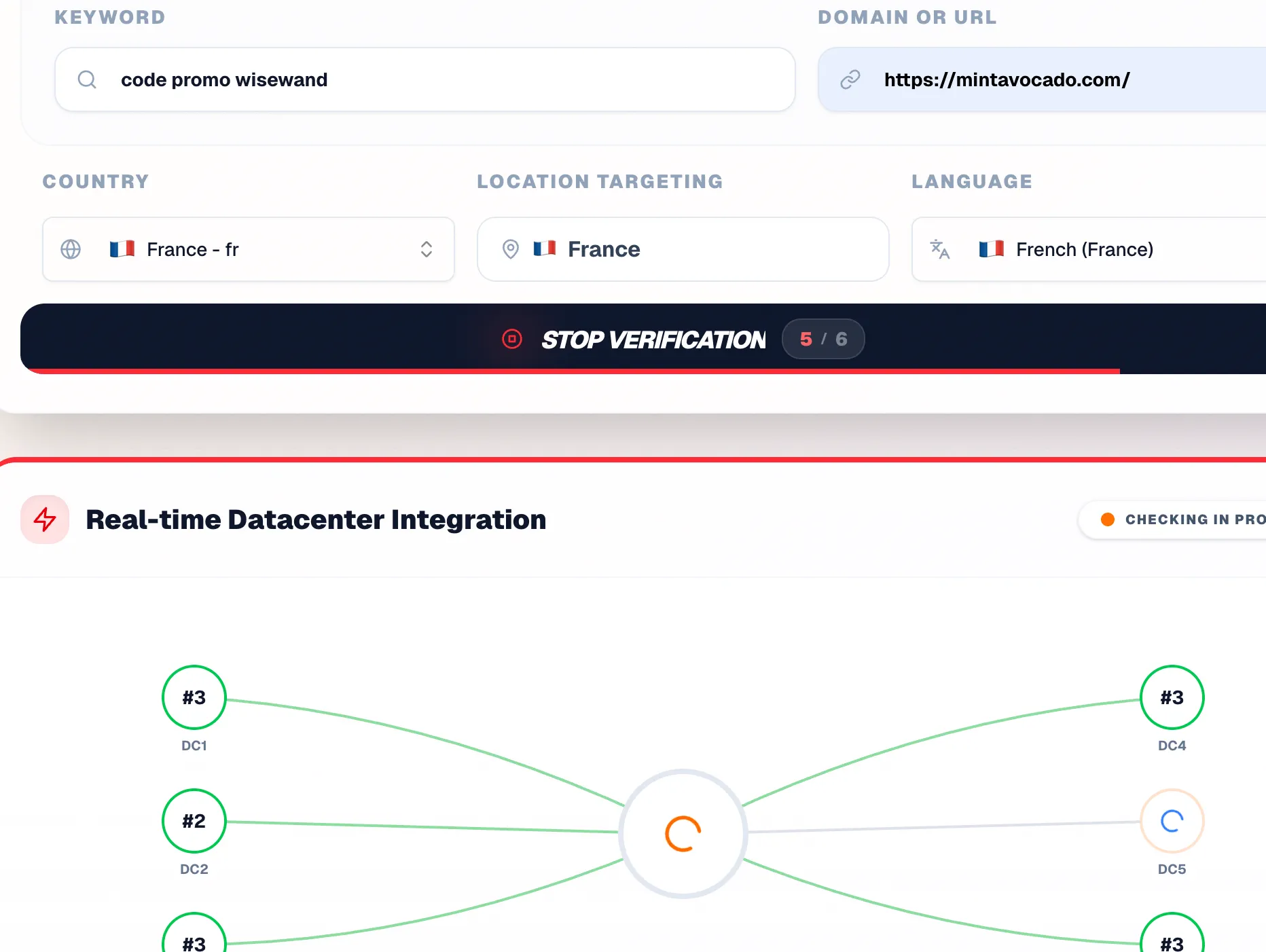 SEO Hero Ninja : vérifier ses positions Google gratuitement (2026) 1 seo hero ninja searching