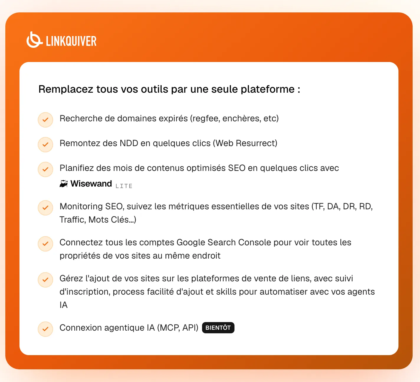 LinkQuiver : Avis complet, tarifs et code promo 2026 3 linkquivers avis screenshot3