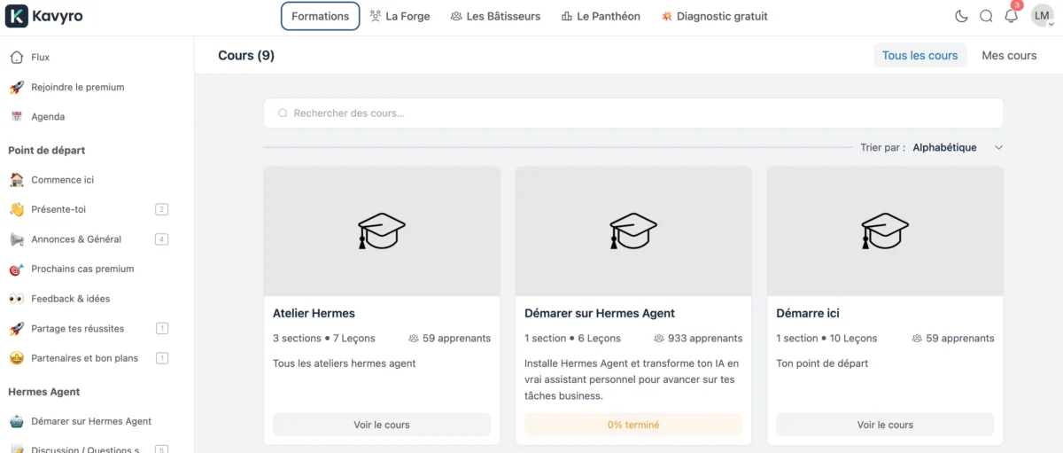 Kavyro Review (2026): AI solopreneur community? 3 Kavyro Screen3