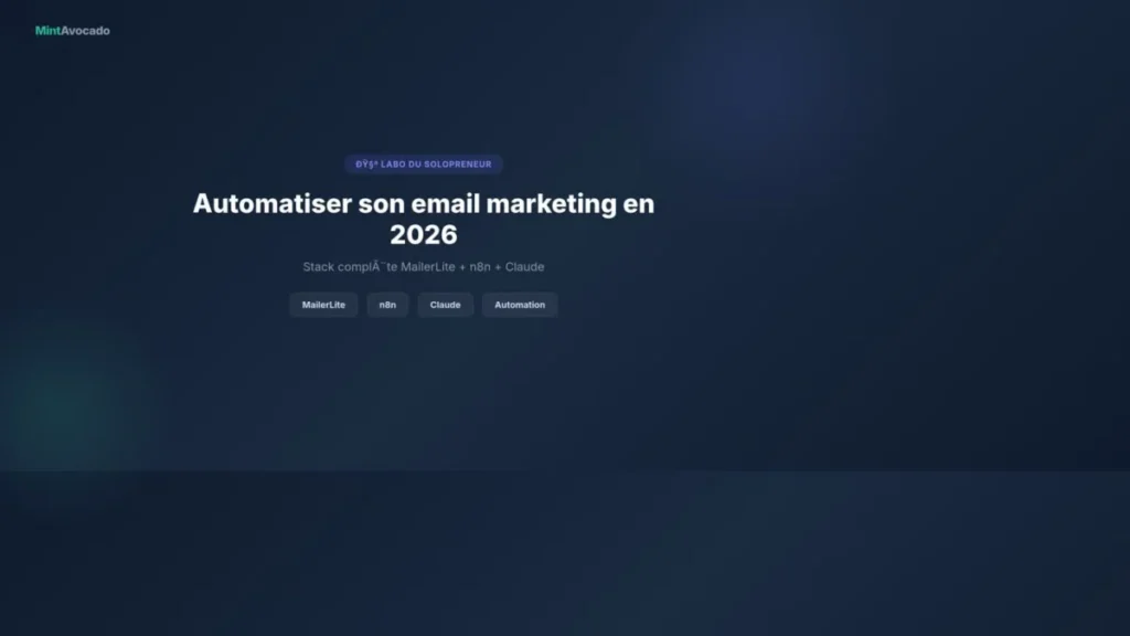 Automatiser email marketing solopreneur 2026