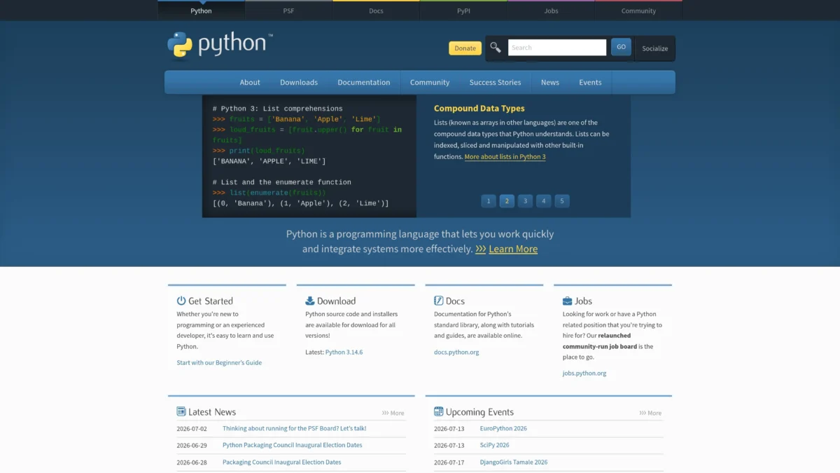 Python Micro-Automation: Saving 15 Hours a Week (My 3 Scripts) 30 Python programming language home page hero section