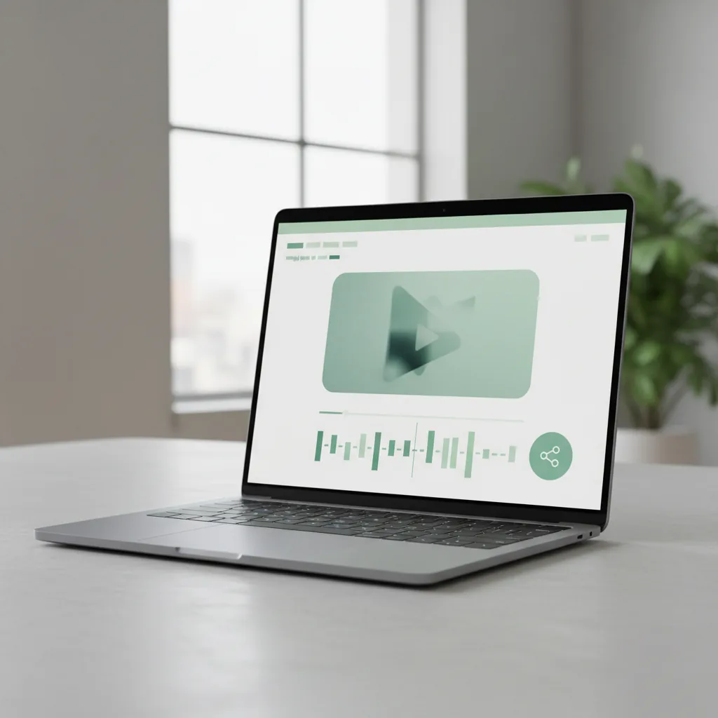 capture d'un clip moment fort généré par Fathom, avec la lecture vidéo synchronisée à la transcription et le bouton de partage visible